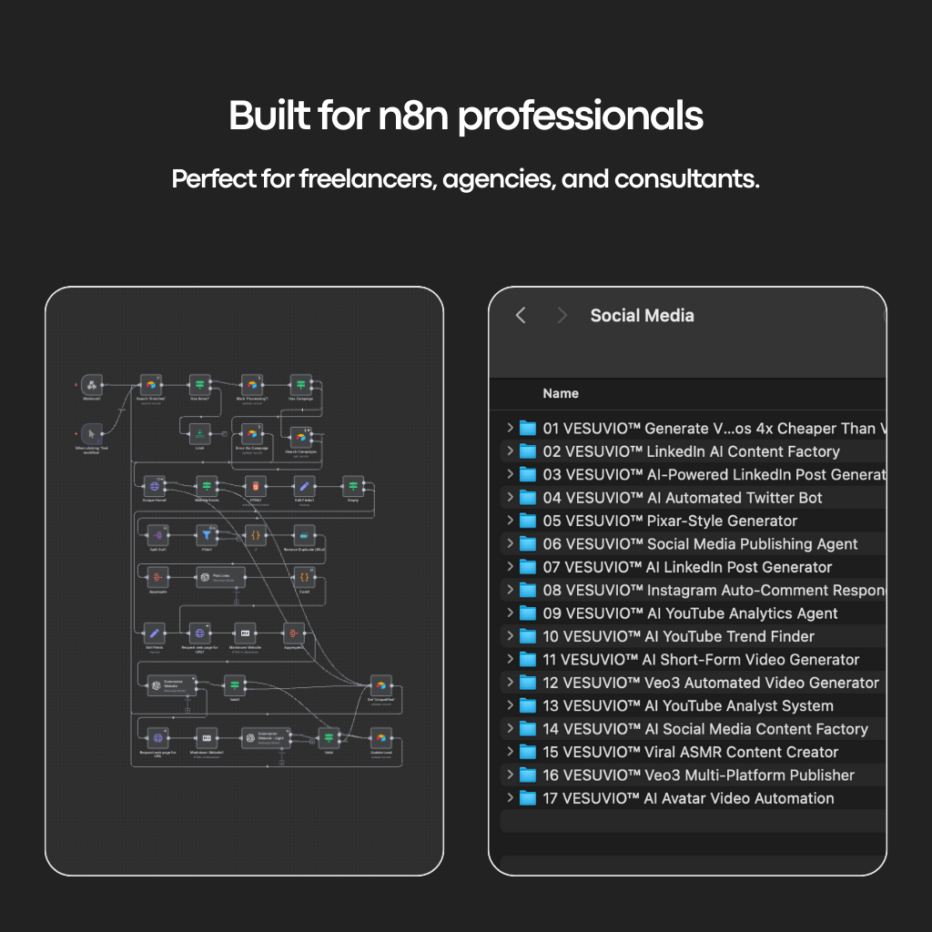 VESUVIO™ N8N AUTOMATION LIBRARY
